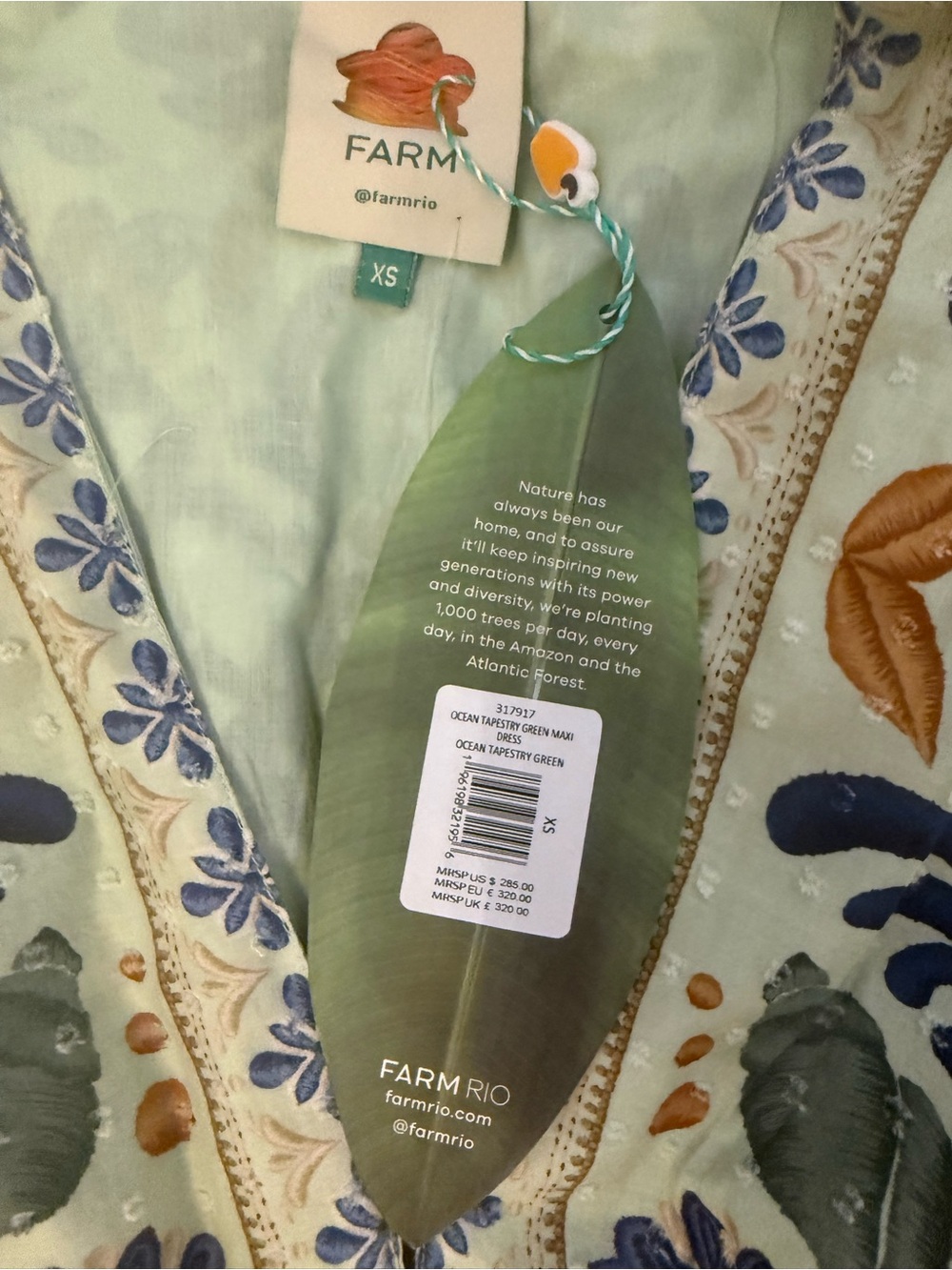 Farm Rio Ocean tapestry maxi dress - Picture 6 of 9